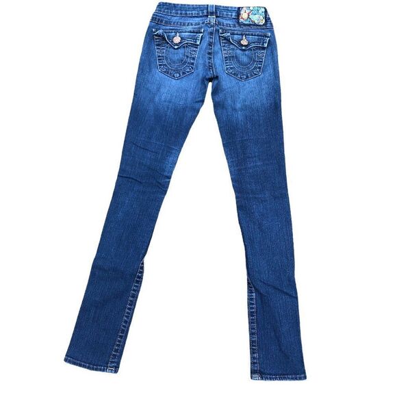 TRUE Religion Jeans Size 25 GEM STONE Blue - Picture 4 of 13